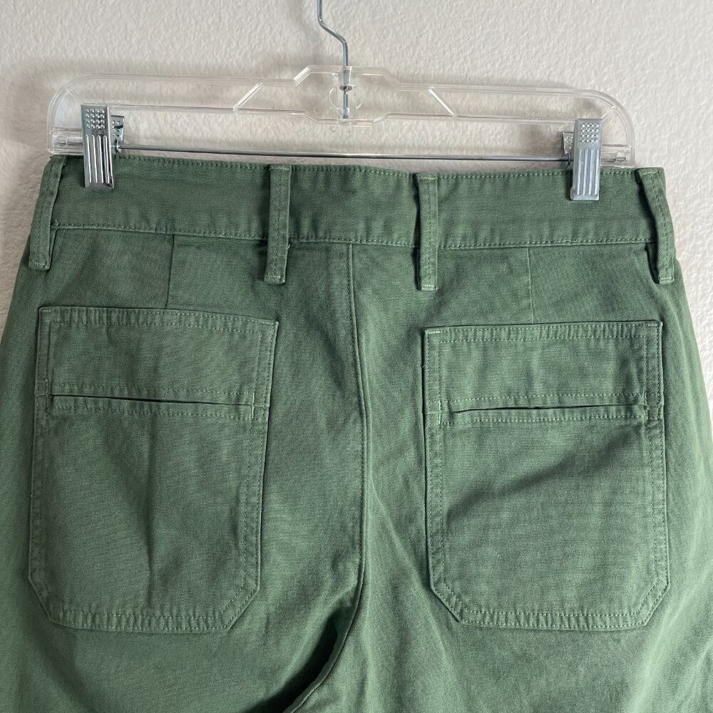 NEW American Giant Womens Size 8 Fern Wide‎ Leg Cotton Pants Ankle USA - Picture 7 of 11